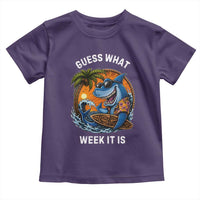 Funny Shark Guess What Week It Is Toddler T Shirt Shark Awareness Summer Vacation