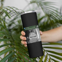 There is Motion at Your Front Door Funny Shark Motion Meme Skinny Tumbler