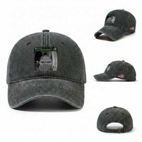 There is Motion at Your Front Door Funny Shark Motion Meme Washed Cotton Baseball Cap