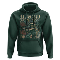 Feeling Salty Shark Lover Vintage Ocean Life Hoodie