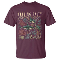 Feeling Salty Shark Lover Vintage Ocean Life T Shirt