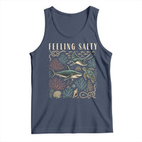 Feeling Salty Shark Lover Vintage Ocean Life Tank Top