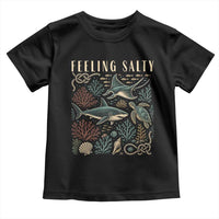 Feeling Salty Shark Lover Vintage Ocean Life Toddler T Shirt