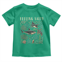 Feeling Salty Shark Lover Vintage Ocean Life Toddler T Shirt