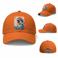 Megalodon Shark Japanese Vintage Graphic Ukiyo e Art Baseball Cap