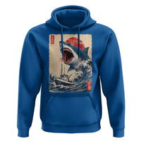 Megalodon Shark Japanese Vintage Graphic Ukiyo e Art Hoodie