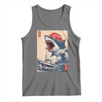 Megalodon Shark Japanese Vintage Graphic Ukiyo e Art Tank Top