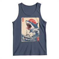 Megalodon Shark Japanese Vintage Graphic Ukiyo e Art Tank Top