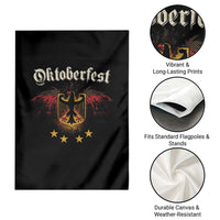 Oktoberfest German Drinking Festival Garden Flag Bundesadler Coat of Arms Star - Wonder Print Shop