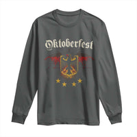 Oktoberfest German Drinking Festival Long Sleeve Shirt Bundesadler Coat of Arms Star - Wonder Print Shop