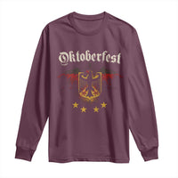 Oktoberfest German Drinking Festival Long Sleeve Shirt Bundesadler Coat of Arms Star - Wonder Print Shop