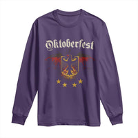 Oktoberfest German Drinking Festival Long Sleeve Shirt Bundesadler Coat of Arms Star - Wonder Print Shop