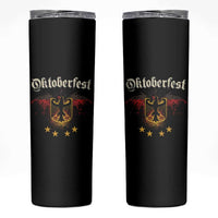 Oktoberfest German Drinking Festival Skinny Tumbler Bundesadler Coat of Arms Star - Wonder Print Shop