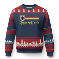 Deutschland German Heritage Pride Ugly Christmas Sweater Bundesadler Coat of Arms - Wonder Print Shop