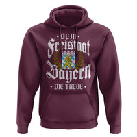 Bayern Bavaria German Hoodie Dem Freistaat Bayern Die Treue - Wonder Print Shop