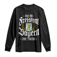 Bayern Bavaria German Long Sleeve Shirt Dem Freistaat Bayern Die Treue - Wonder Print Shop