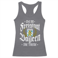 Bayern Bavaria German Racerback Tank Top Dem Freistaat Bayern Die Treue - Wonder Print Shop