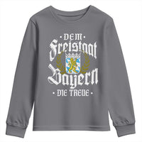 Bayern Bavaria German Youth Sweatshirt Dem Freistaat Bayern Die Treue - Wonder Print Shop