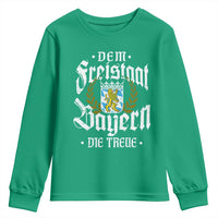 Bayern Bavaria German Youth Sweatshirt Dem Freistaat Bayern Die Treue - Wonder Print Shop