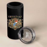 Bavarian Pride 4 in 1 Can Cooler Tumbler Freistaat Bayern Golden Lion Coat Of Arms - Wonder Print Shop