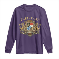 Bavarian Pride Long Sleeve Shirt Freistaat Bayern Golden Lion Coat Of Arms - Wonder Print Shop
