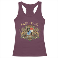 Bavarian Pride Racerback Tank Top Freistaat Bayern Golden Lion Coat Of Arms - Wonder Print Shop