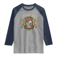 Bavarian Pride Raglan Shirt Freistaat Bayern Golden Lion Coat Of Arms - Wonder Print Shop