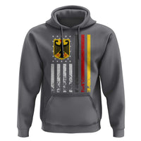 Patriotic Bundesadler Vintage German American Flag Hoodie Germany Heritage Pride - Wonder Print Shop