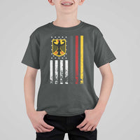 Patriotic Bundesadler Vintage German American Flag T Shirt For Kid Germany Heritage Pride - Wonder Print Shop