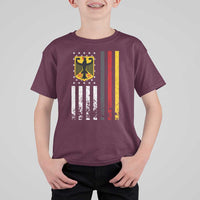 Patriotic Bundesadler Vintage German American Flag T Shirt For Kid Germany Heritage Pride - Wonder Print Shop