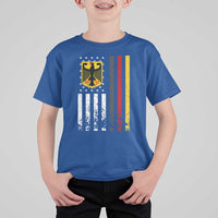Patriotic Bundesadler Vintage German American Flag T Shirt For Kid Germany Heritage Pride - Wonder Print Shop