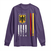 Patriotic Bundesadler Vintage German American Flag Long Sleeve Shirt Germany Heritage Pride - Wonder Print Shop
