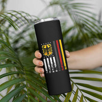 Patriotic Bundesadler Vintage German American Flag Skinny Tumbler Germany Heritage Pride - Wonder Print Shop