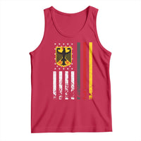 Patriotic Bundesadler Vintage German American Flag Tank Top Germany Heritage Pride - Wonder Print Shop