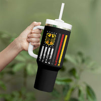 Patriotic Bundesadler Vintage German American Flag Tumbler With Handle Germany Heritage Pride - Wonder Print Shop