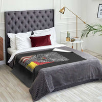 German By Blood American By Birth Patriot By Choice Throw Blanket German Americans - Wonder Print Shop