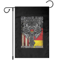 German By Blood American By Birth Patriot By Choice Garden Flag German Americans - Wonder Print Shop