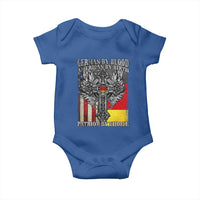 German By Blood American By Birth Patriot By Choice Baby Onesie German Americans - Wonder Print Shop