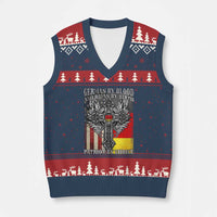 German By Blood American By Birth Patriot By Choice V-Neck Knit Sweater Vest German Americans - Wonder Print Shop