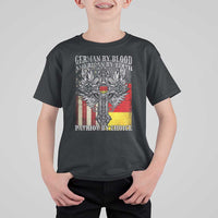 German By Blood American By Birth Patriot By Choice T Shirt For Kid German Americans - Wonder Print Shop