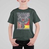 German By Blood American By Birth Patriot By Choice T Shirt For Kid German Americans - Wonder Print Shop