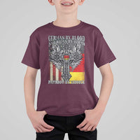 German By Blood American By Birth Patriot By Choice T Shirt For Kid German Americans - Wonder Print Shop