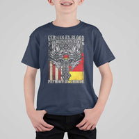 German By Blood American By Birth Patriot By Choice T Shirt For Kid German Americans - Wonder Print Shop