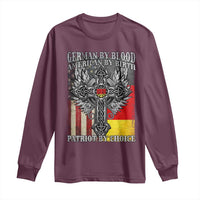 German By Blood American By Birth Patriot By Choice Long Sleeve Shirt German Americans - Wonder Print Shop