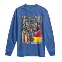 German By Blood American By Birth Patriot By Choice Long Sleeve Shirt German Americans - Wonder Print Shop