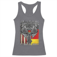 German By Blood American By Birth Patriot By Choice Racerback Tank Top German Americans - Wonder Print Shop