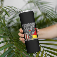 German By Blood American By Birth Patriot By Choice Skinny Tumbler German Americans - Wonder Print Shop