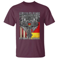 German By Blood American By Birth Patriot By Choice T Shirt German Americans - Wonder Print Shop