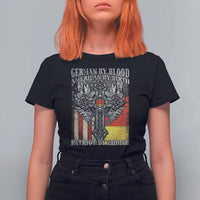 German By Blood American By Birth Patriot By Choice T Shirt For Women German Americans - Wonder Print Shop