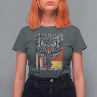 German By Blood American By Birth Patriot By Choice T Shirt For Women German Americans - Wonder Print Shop